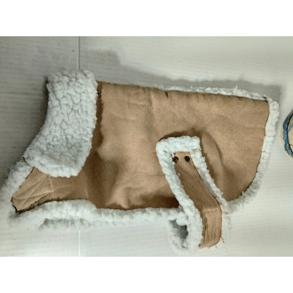 Suede Look a like  Dog / Pet Fashionable‎ Warm Coat Size M